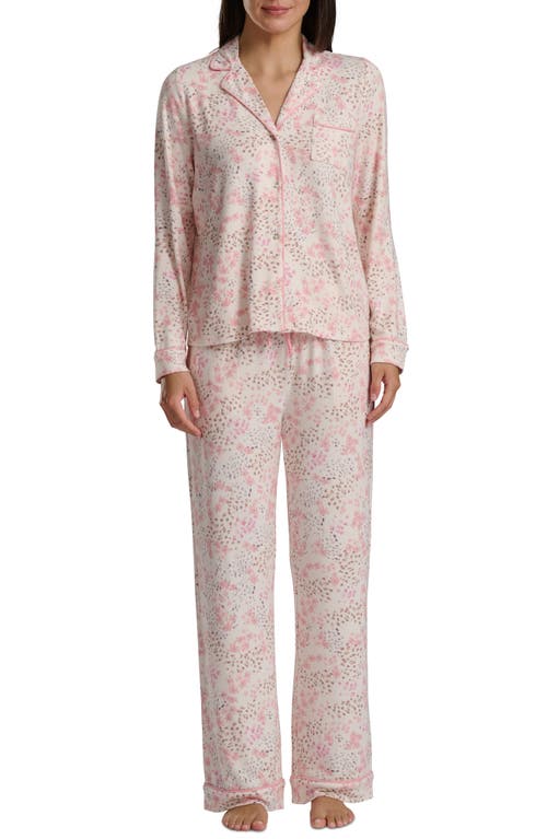 Splendid Print Long Sleeve Pajamas In Multi
