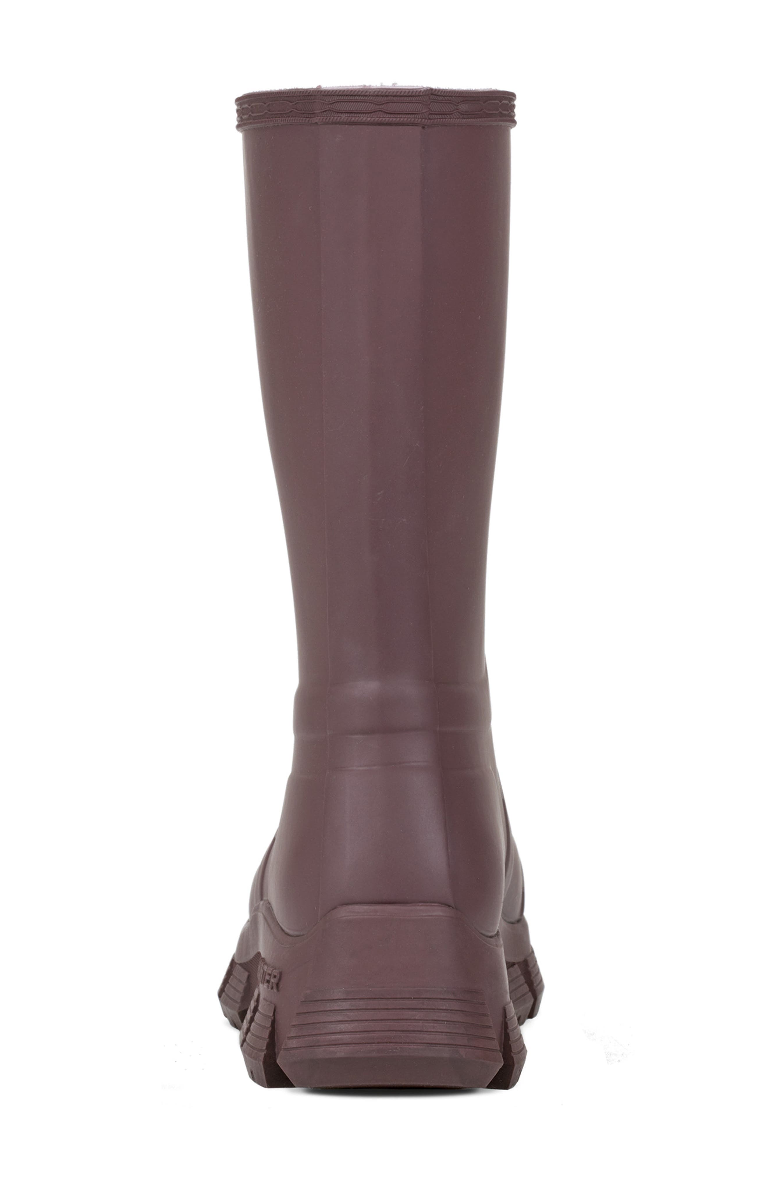 Hunter Micah Lug Sole Waterproof Rain Boot, Alternate, color, Chestnut Crust