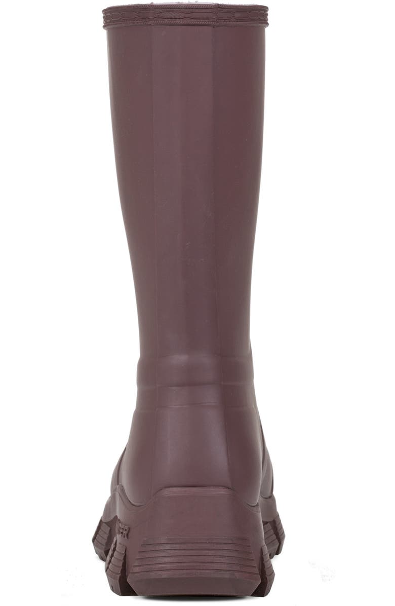 Hunter Micah Lug Sole Waterproof Rain Boot, Alternate, color, Chestnut Crust