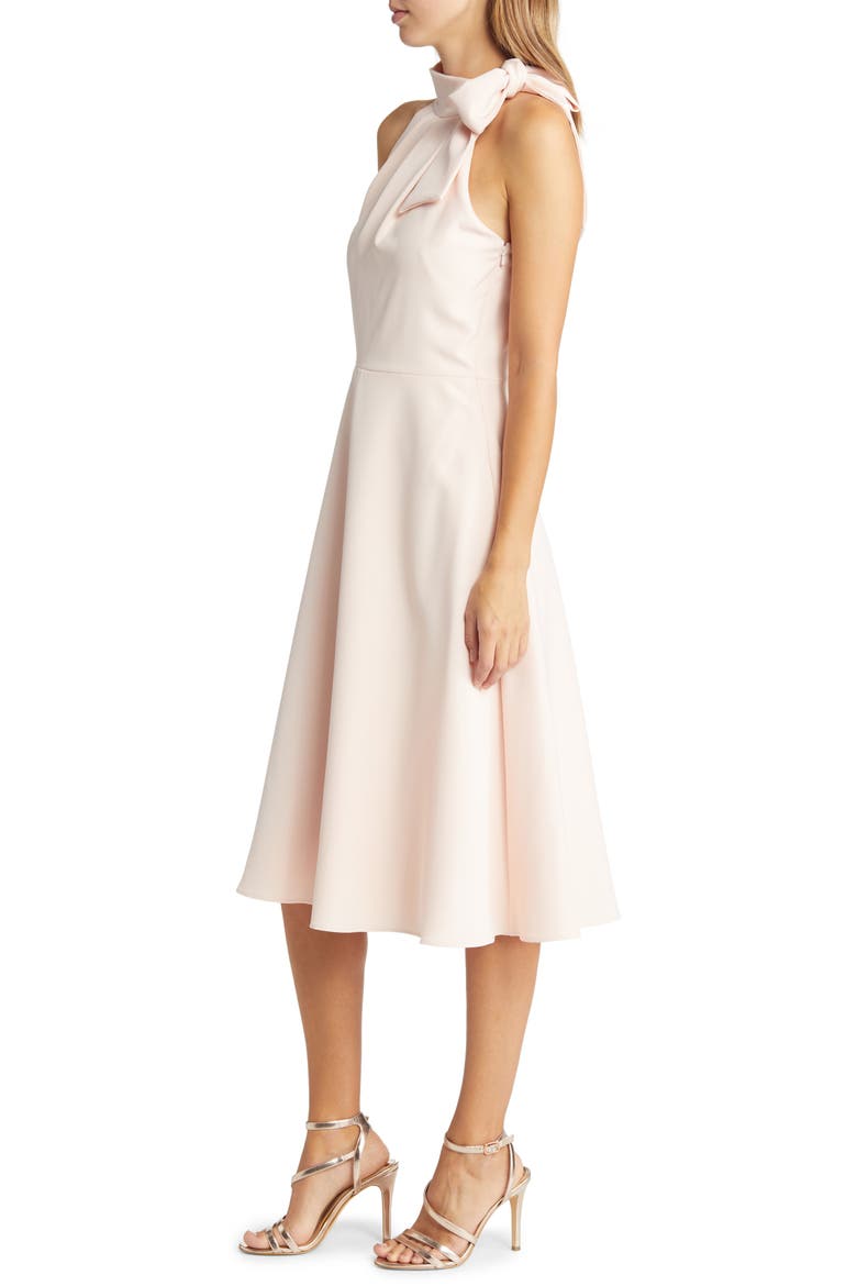 Audrey Sleeveless Tie Neck Dress, Alternate, color, SWEET BLUSH