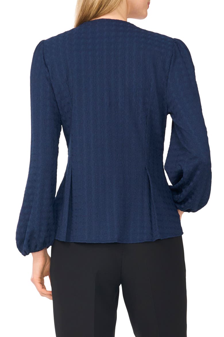 Textured Long Sleeve Top, Alternate, color, INDIGO NIGHT