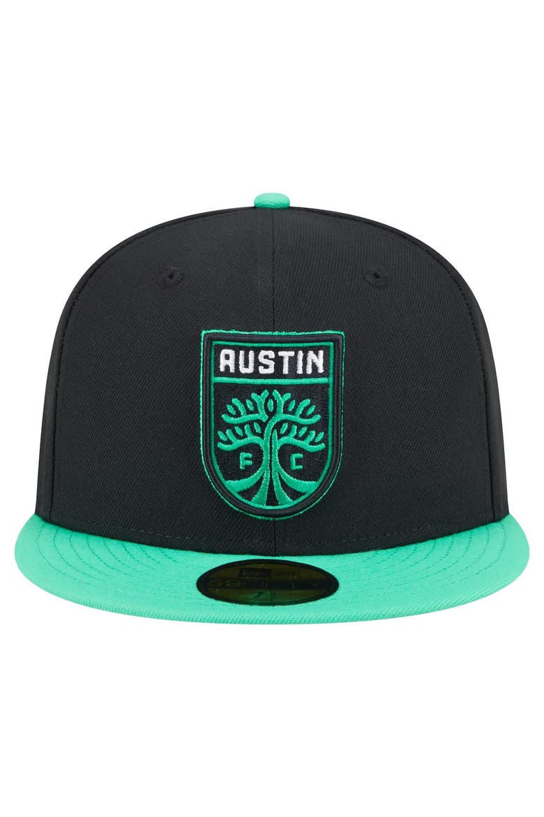 Men's New Era  Black Austin FC 2025 Kickoff 59FIFTY Fitted Hat, Alternate, color, Black