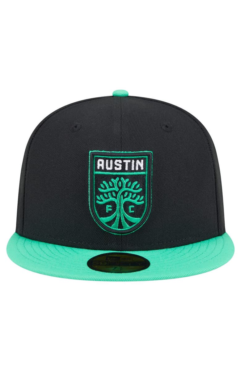 New Era Men's New Era Black Austin FC 2025 Kickoff 59FIFTY Fitted Hat, Alternate, color, Black