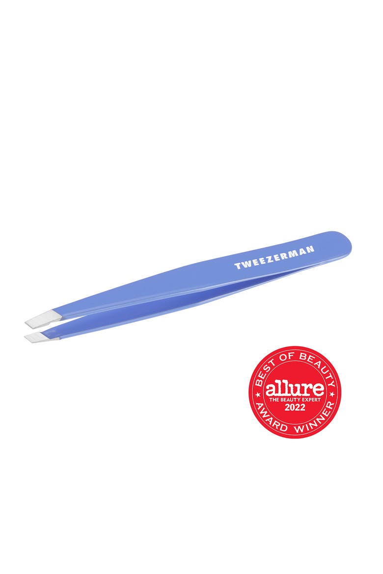 Lapis Blue Slant Tweezer, Alternate, color, BLUE