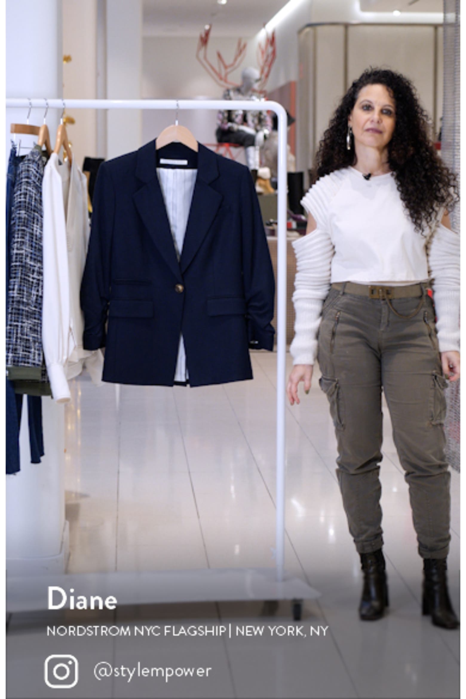 A Frame Lab Storage Rack Veronica Beard Battista Dickey Jacket (Women) | Nordstromrack