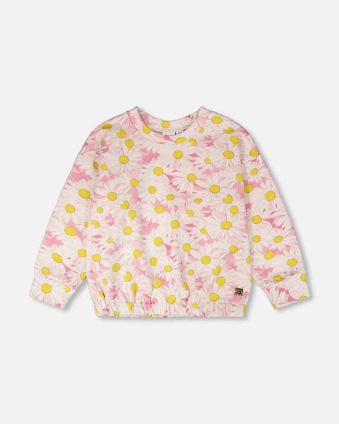 French Terry Daisies Sweatshirt (Toddler, Little Kid & Big Kid)