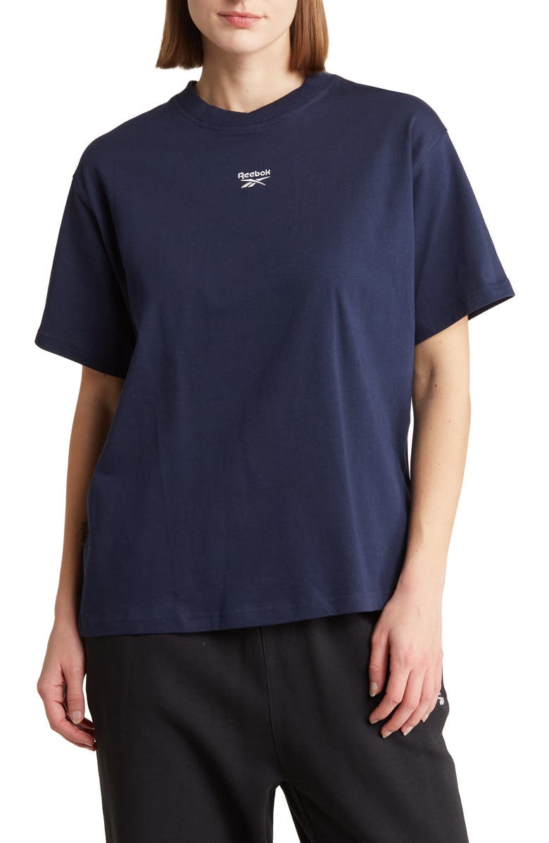 Reebok Relaxed Fit Logo T-Shirt, Main, color, 
