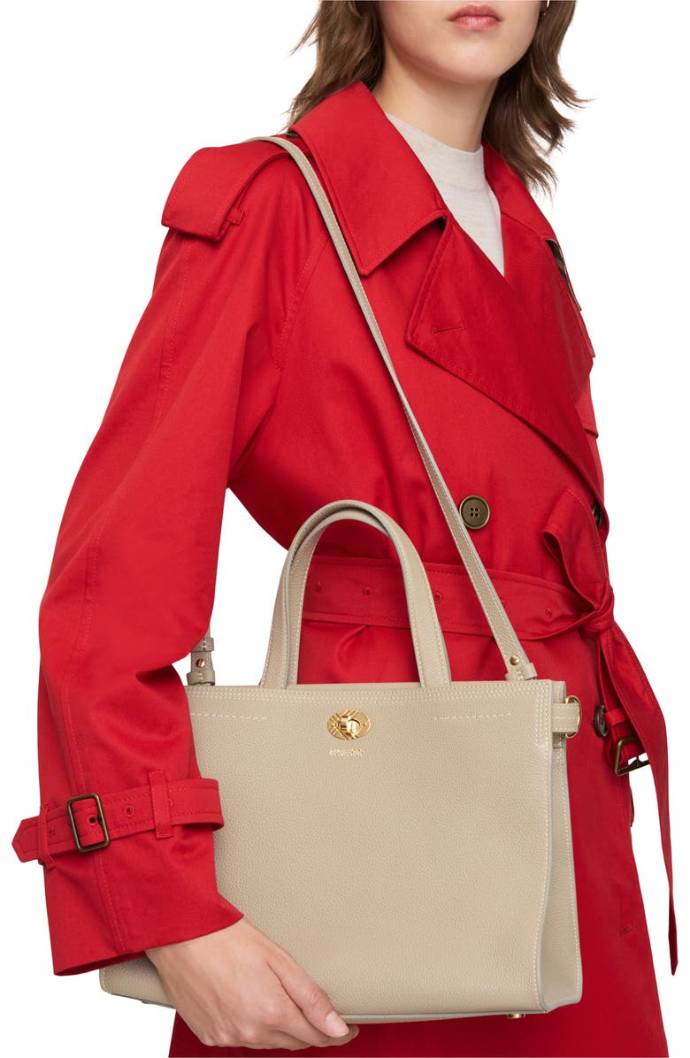 Burberry Small Cotswolds Tote, Alternate, color, Mushroom Beige