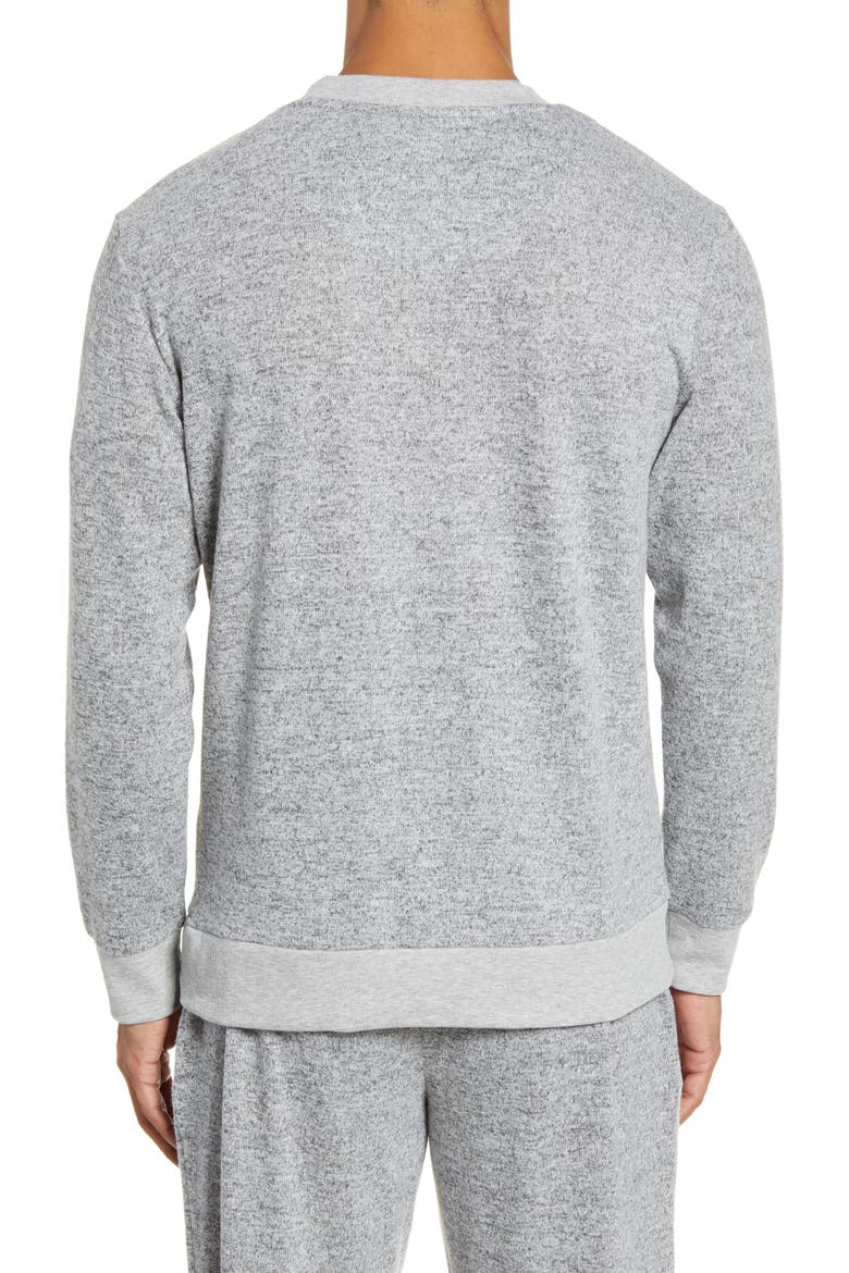 Man Jam Knit Crewneck Top, Alternate, color, FOG HEATHER