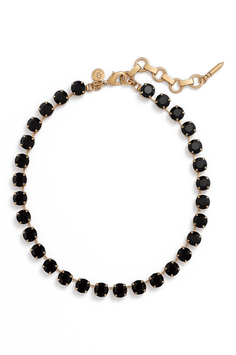 'Kaylee' Collar Necklace, Main, color, JET