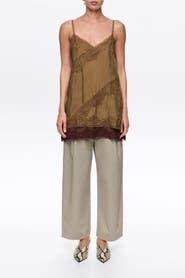BIMBA Y LOLA Lace Trim Slip Top