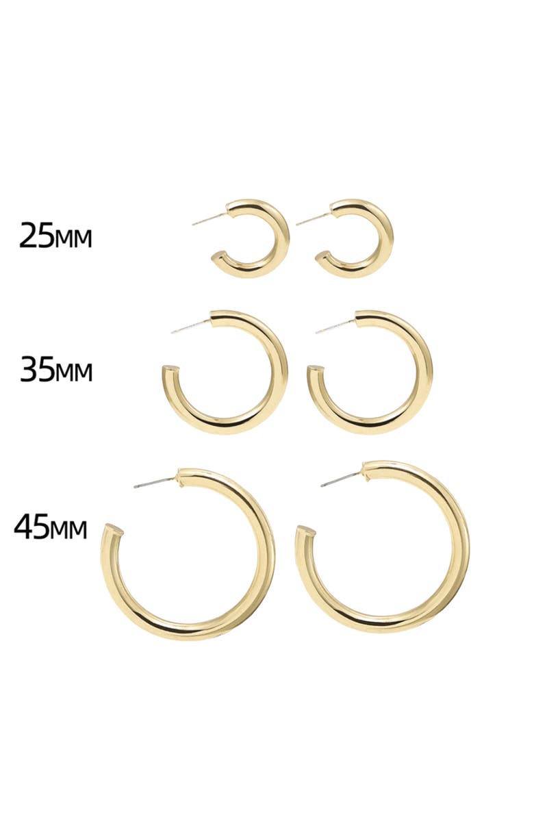 Hollywood Sensation Bold and Beautiful Hoop Earrings, Alternate, color, Gold