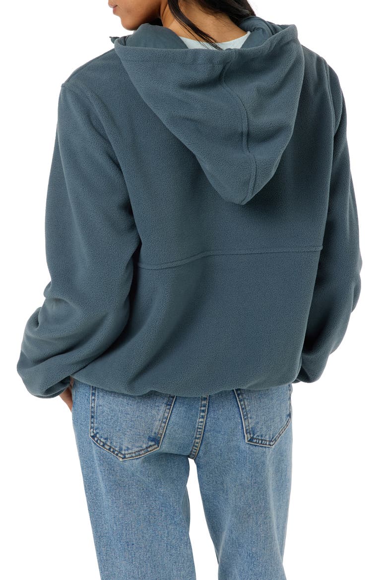 Trvlr Brissa Fleece Quarter Zip Anorak, Alternate, color, DARK SLATE