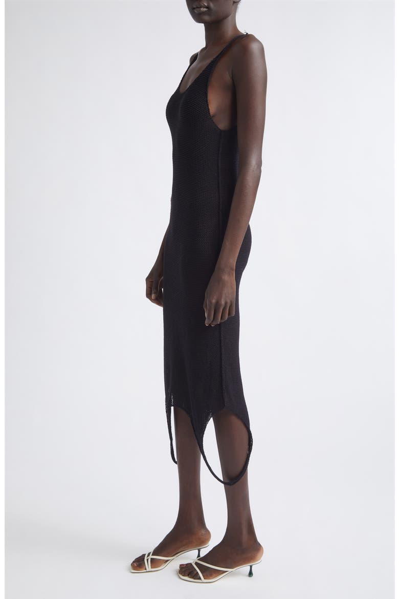 Obi Cotton Blend Slipdress, Alternate, color, BLACK