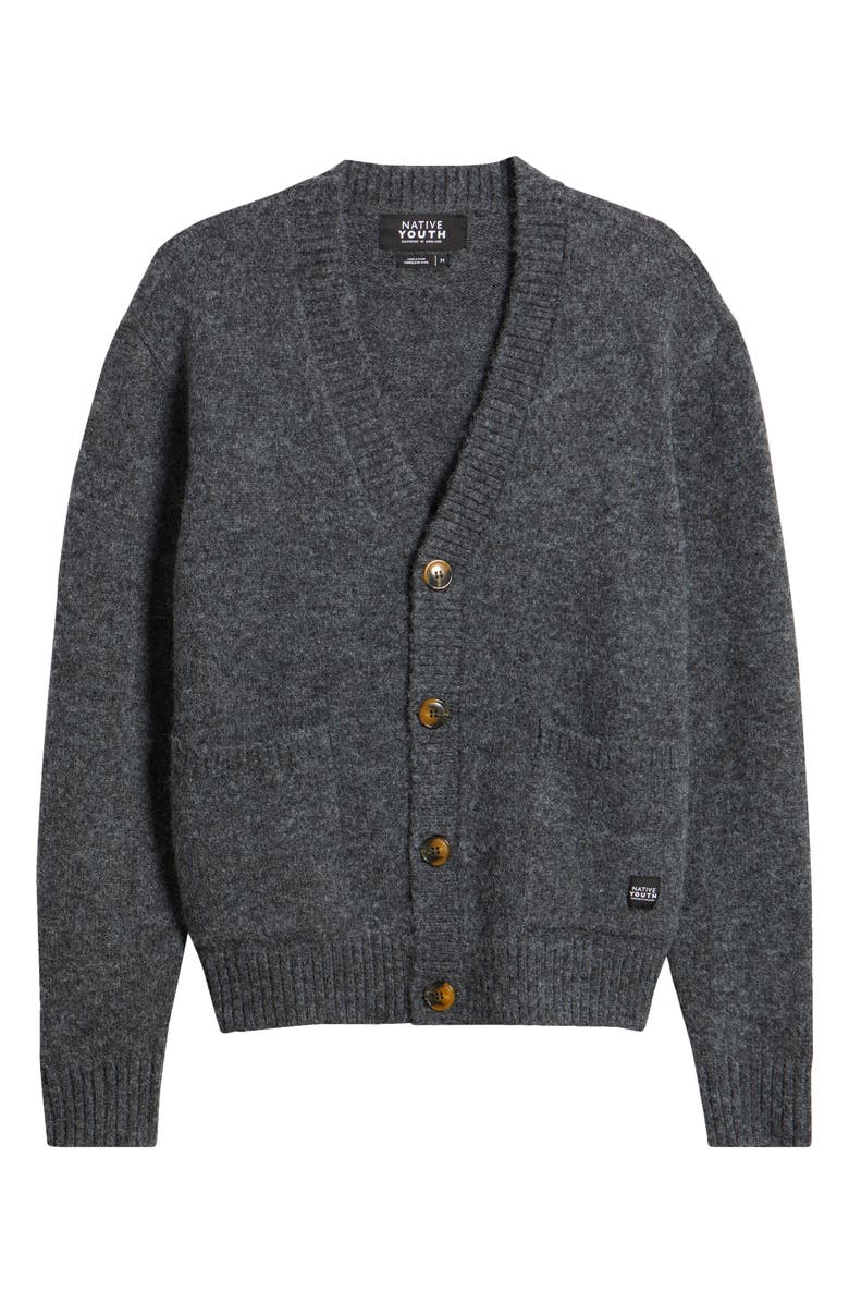 Native Youth V-Neck Cardigan, Alternate, color, 