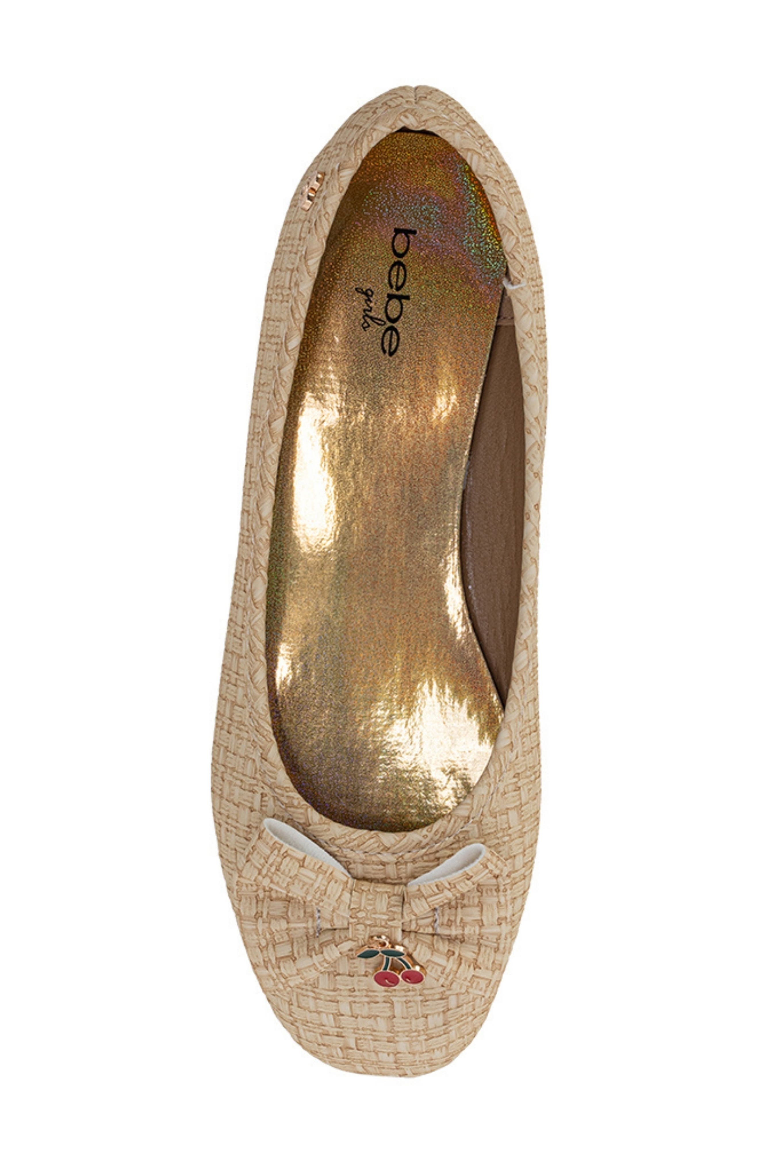 bebe Kids' Faye Flat, Alternate, color, Tan