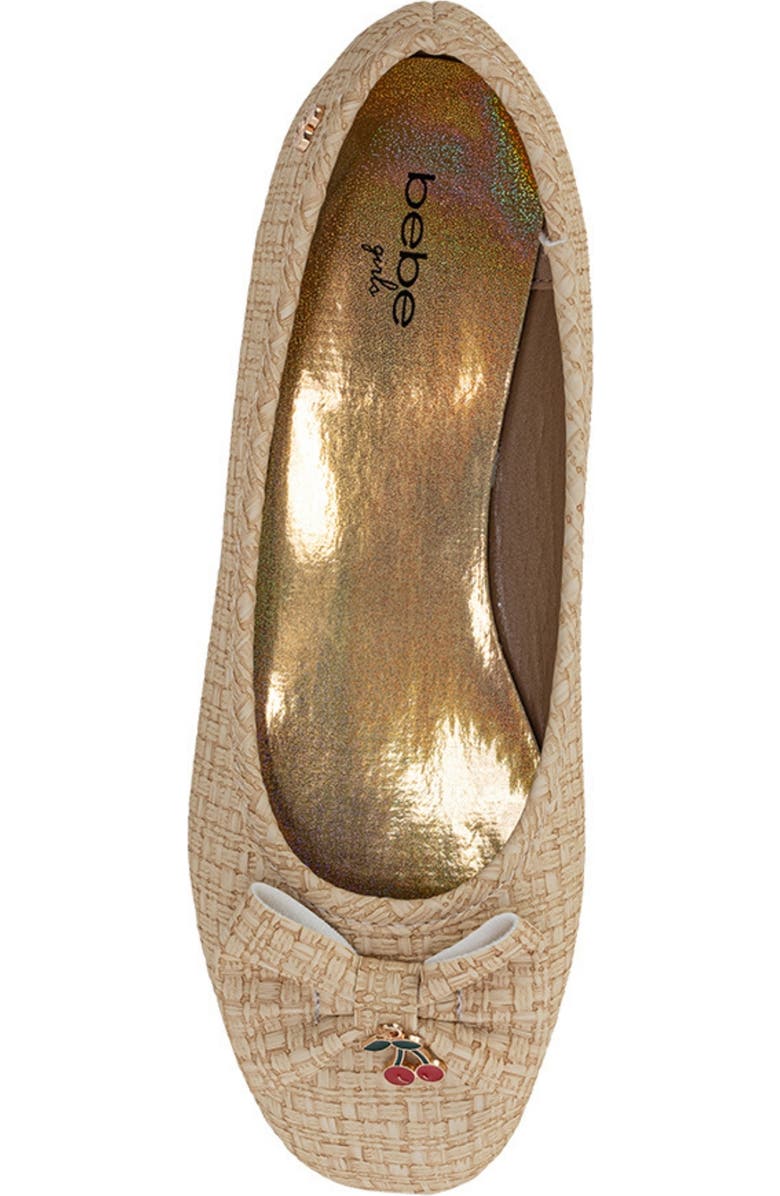 bebe Kids' Faye Flat, Alternate, color, Tan