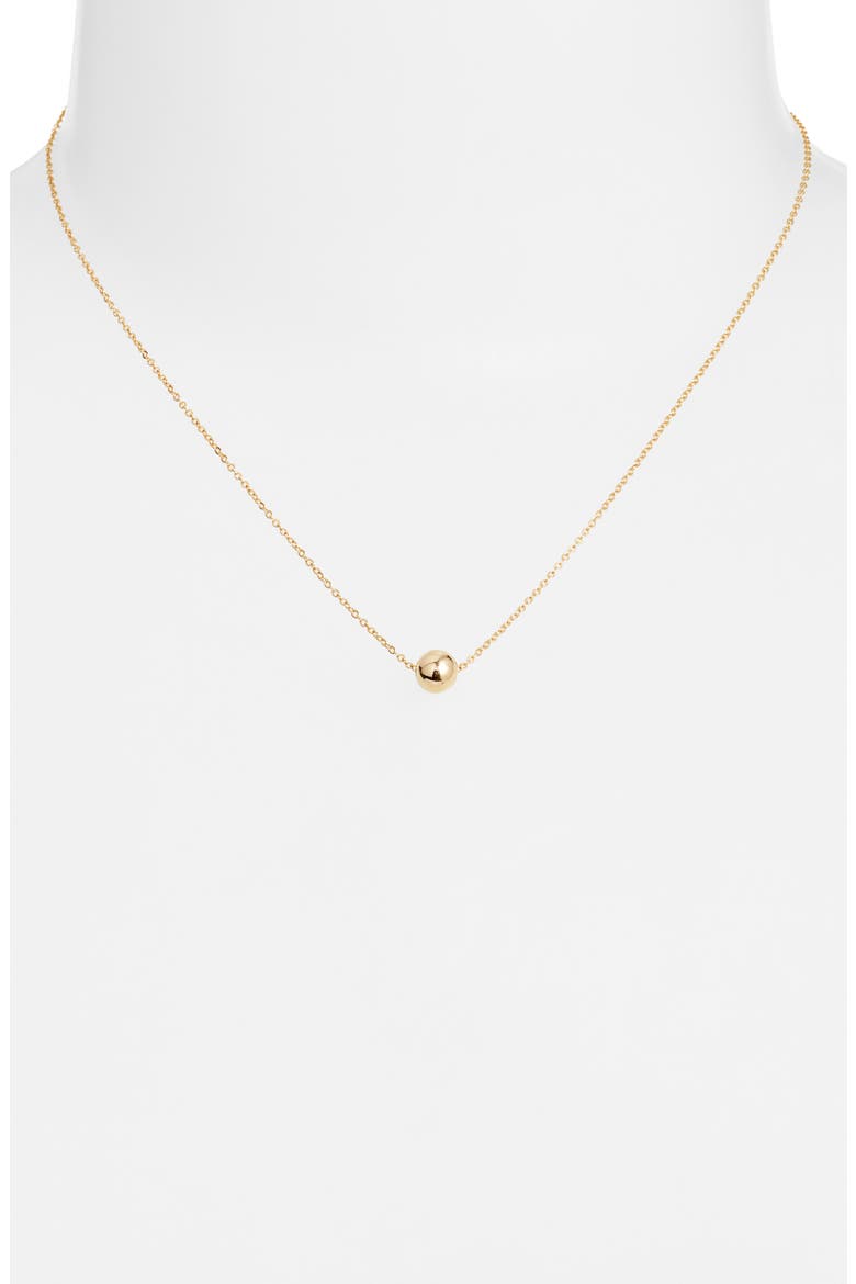 Reina Bead Pendant Necklace, Alternate, color, GOLD
