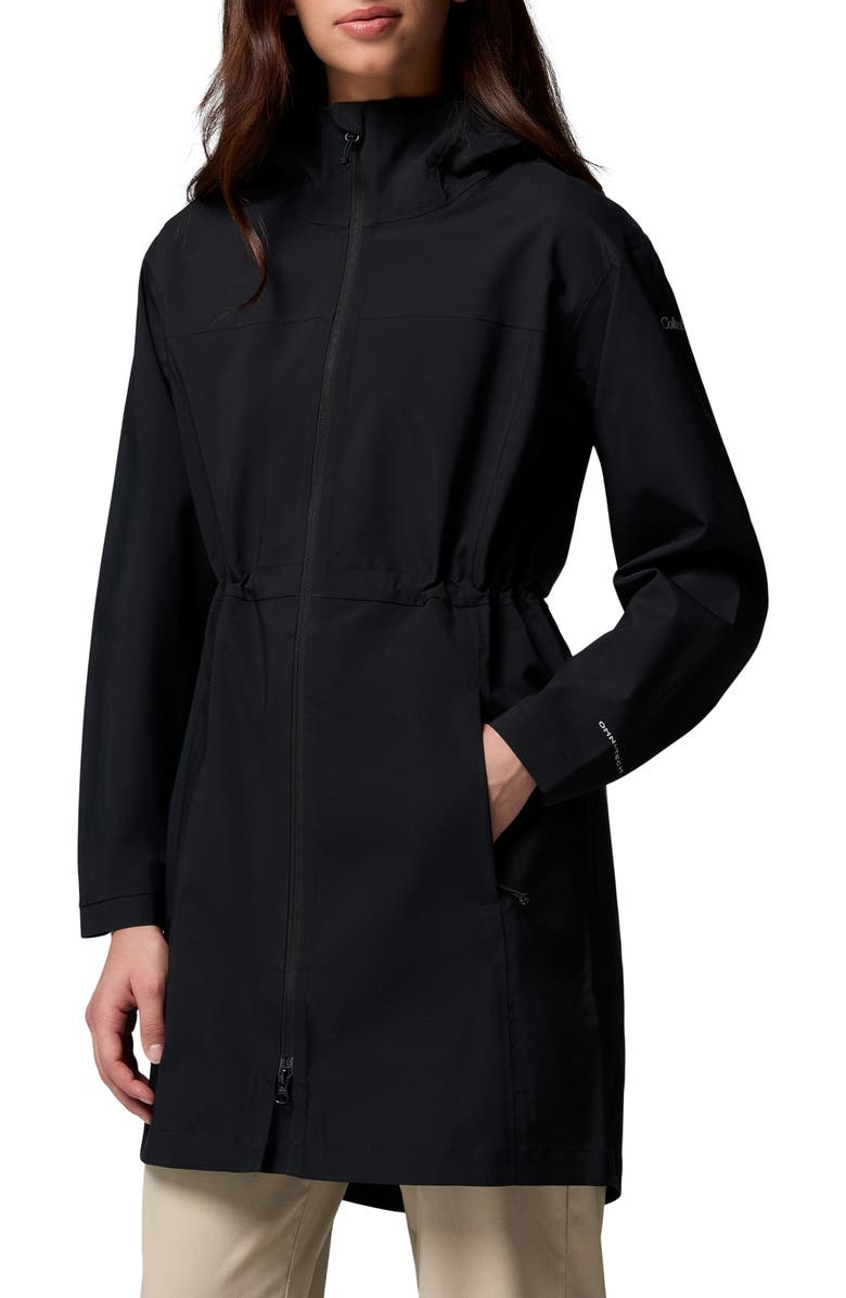 Columbia Weekend Adventure II Long Jacket, Main, color, Black