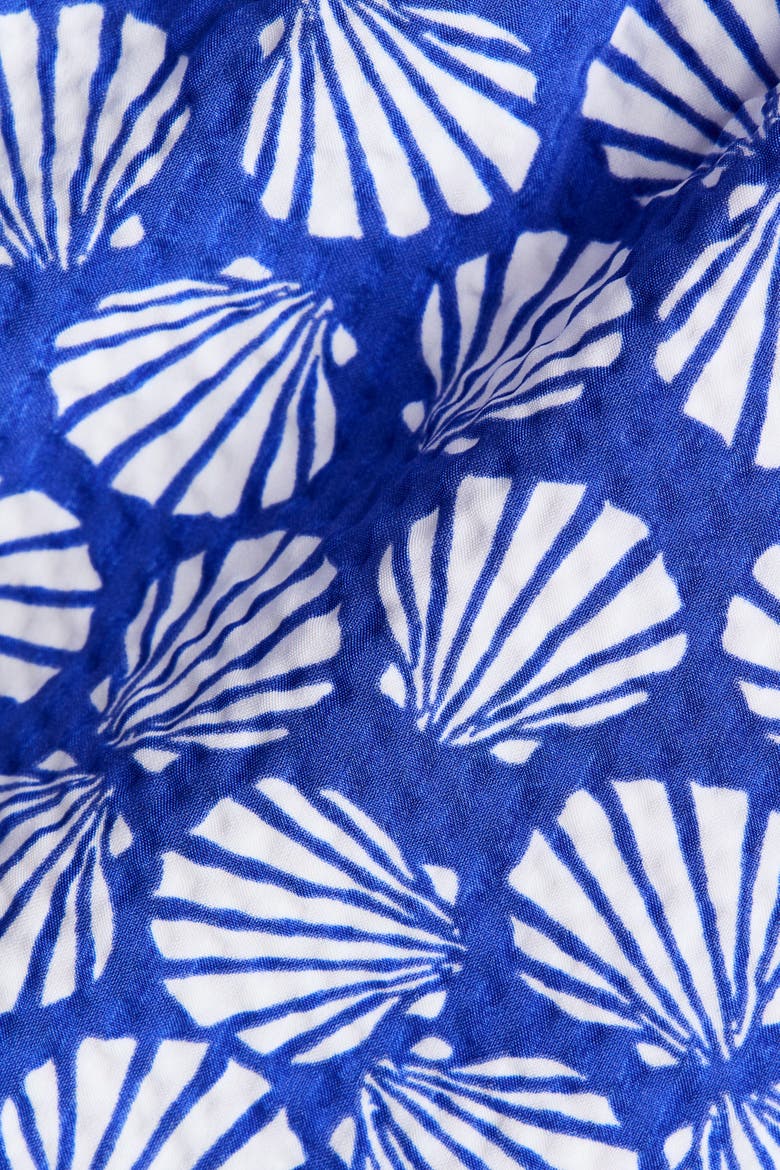 Patterned Seersucker Swim Shorts, Alternate, color, Blue/white