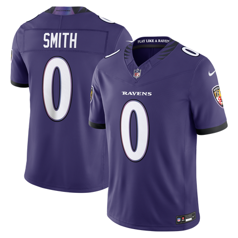 Men's Nike Roquan Smith Purple Baltimore Ravens Team Vapor F.U.S.E. Stitched Limited Jersey
