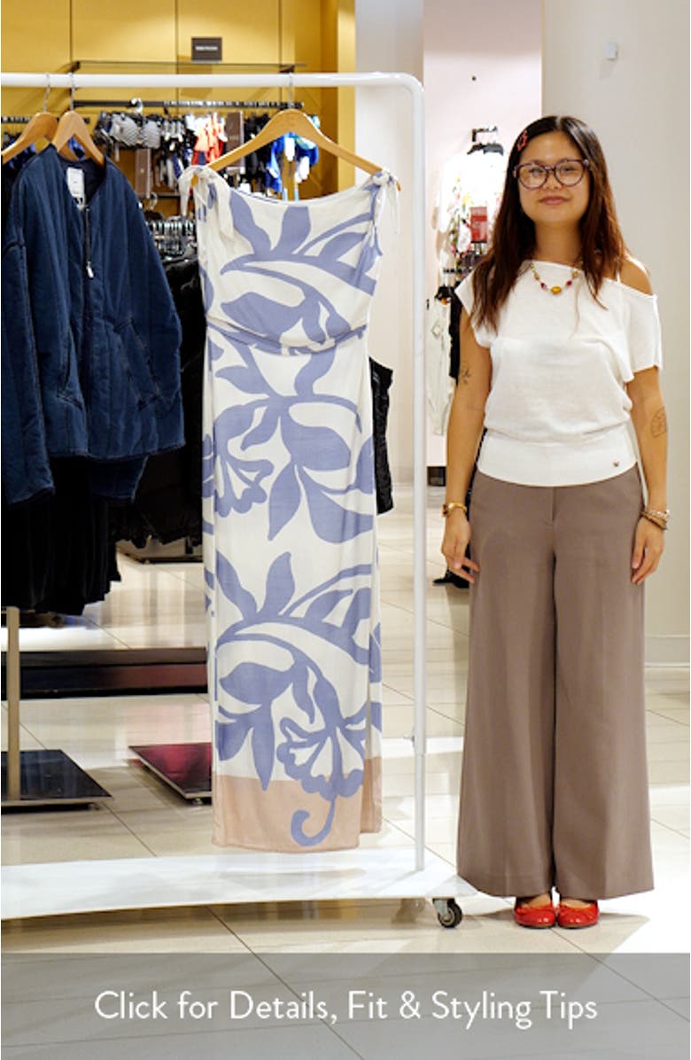 Ally Asymmetric Neck Dress, sales video thumbnail