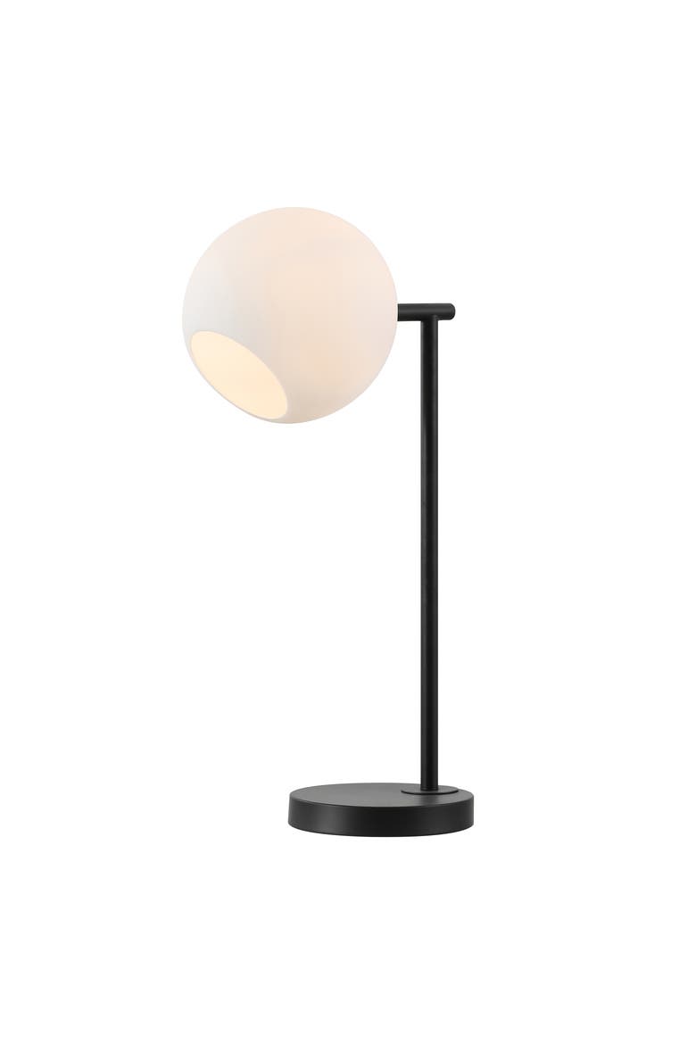 Charles Contemporary Modern Metal/Marble LED Table Lamp, Alternate, color, Black