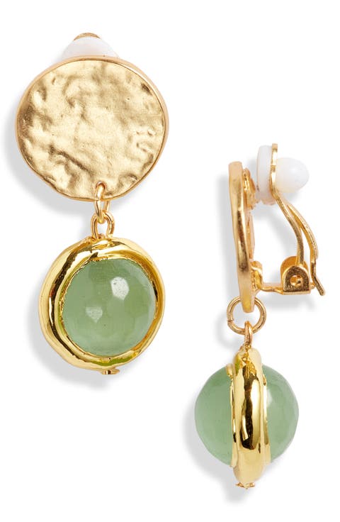 Crystal Clip-On Drop Earrings