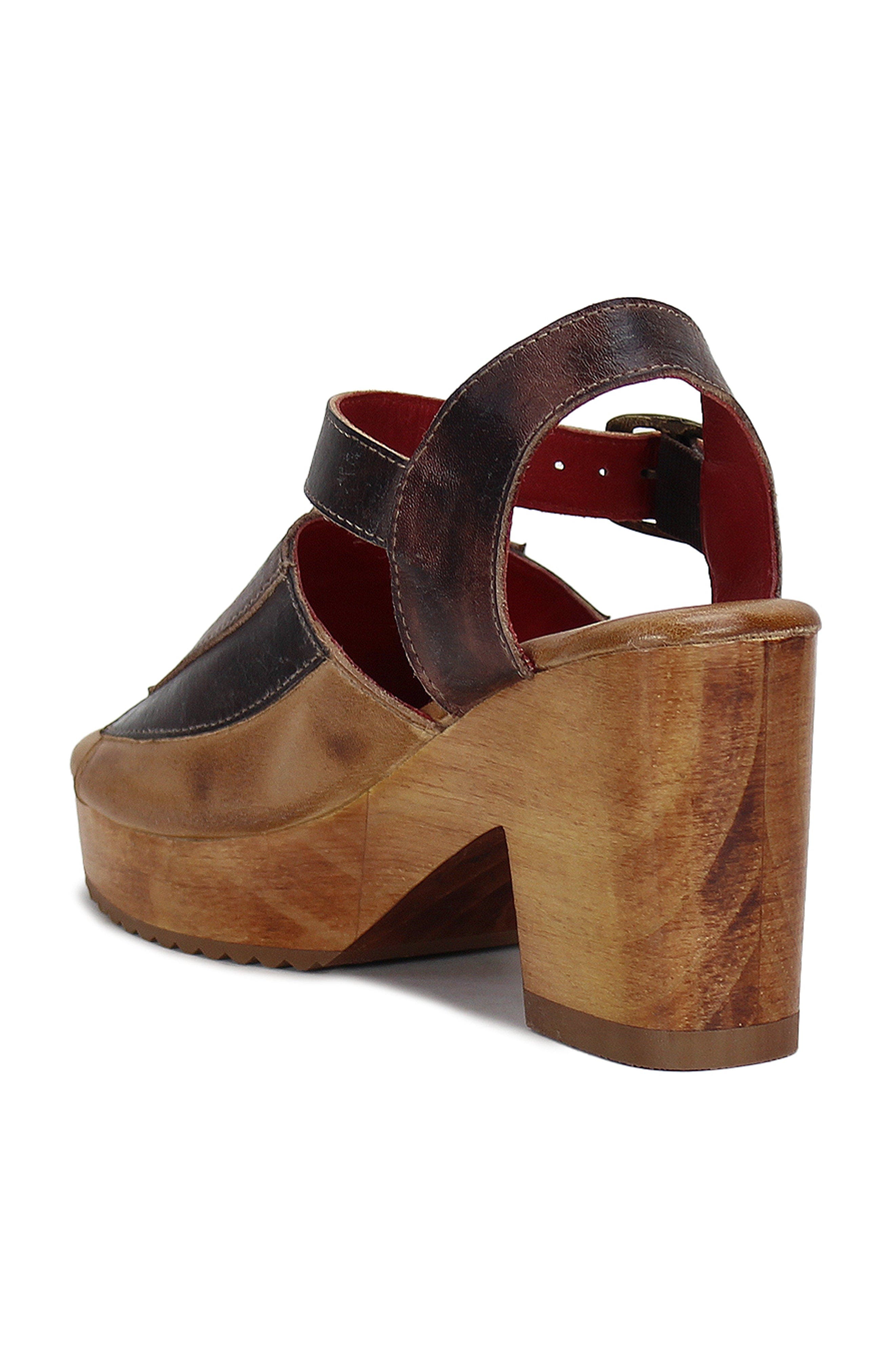 Bed Stu Jetsetter Wood Heel, Alternate, color, Cold Brew Rustic