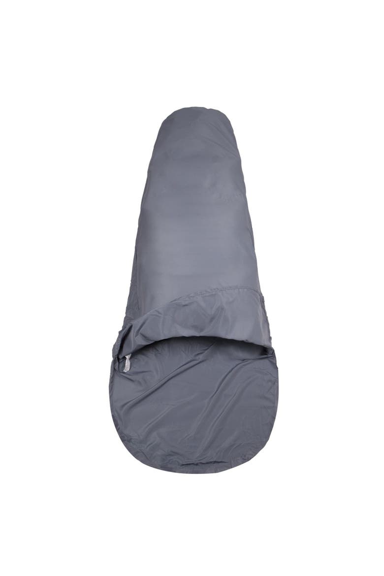 Polycotton Mummy Sleeping Bag Liner, Main, color, Gray