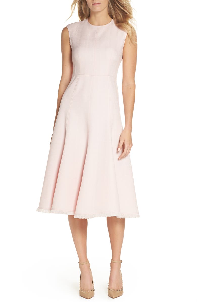 Eliza J Fringe Hem A-Line Dress, Main, color,