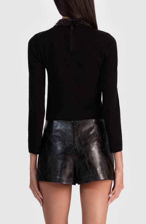 Alice And Olivia Porla Collared Sweater In Multi