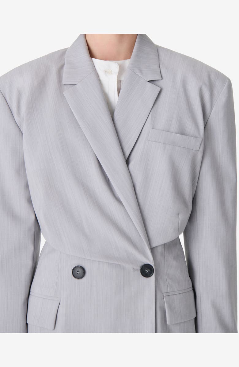 IRO Sunrise Double-Breasted Blazer, Alternate, color, Steel Jersey
