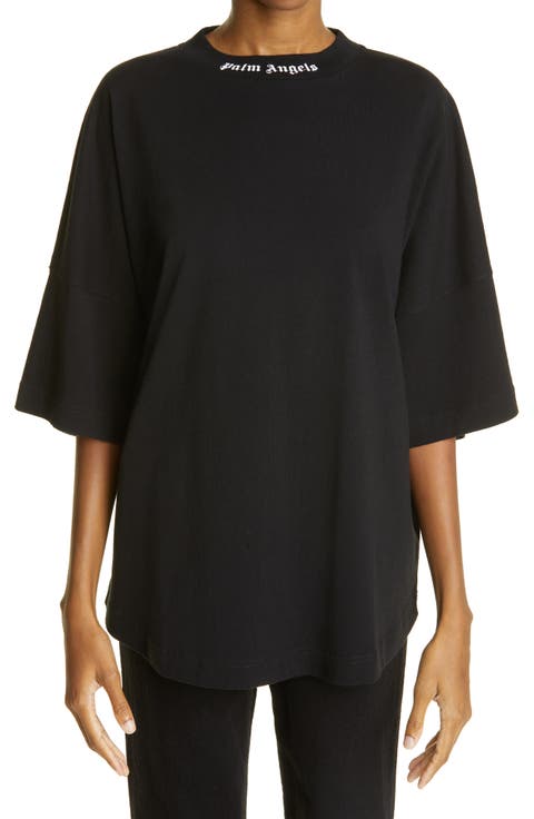 Back Logo Oversize Cotton Graphic Tee