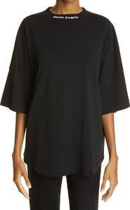 Palm Angels Back Logo Oversize Cotton Graphic Tee