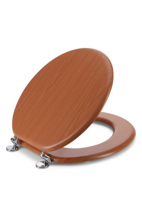 Round Wood Toilet Seat