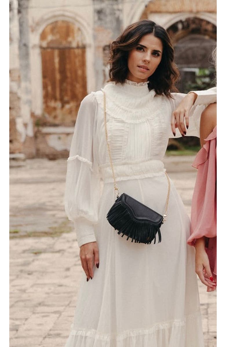 EVA INNOCENTI Maria Mini Crossbody Bag, Alternate, color, Black