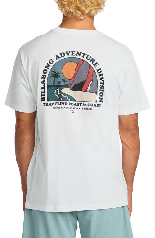 Billabong Sundown Adventure Division Cotton Graphic T-shirt In Gray