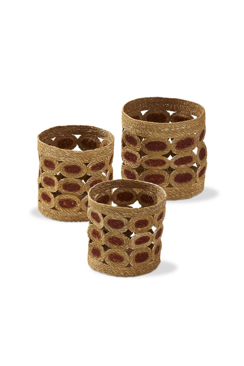 Cumilla Decorative Seagrass Basket Multicolor Easy Care, Main, color, Brown