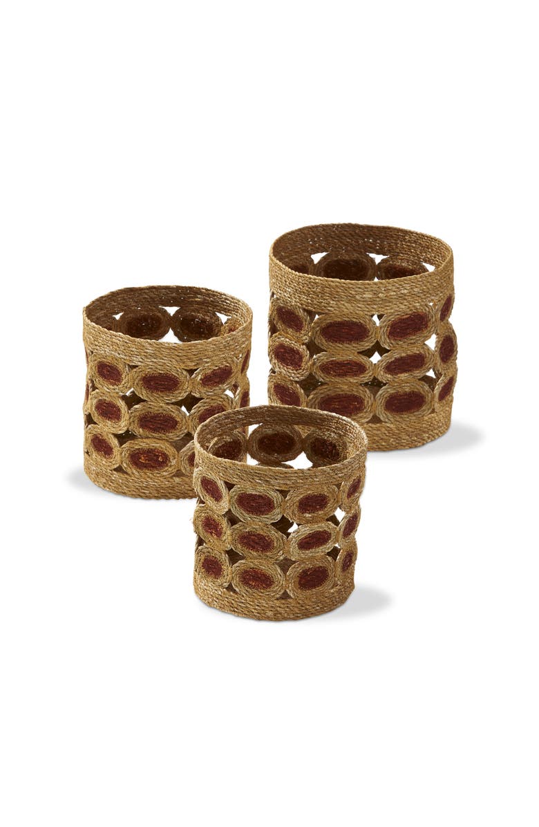 tag Cumilla Decorative Seagrass Basket Multicolor Easy Care, Main, color, Multicolored