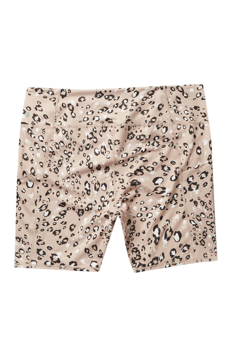 Z by Zella Printed Biker Shorts, Alternate, color,