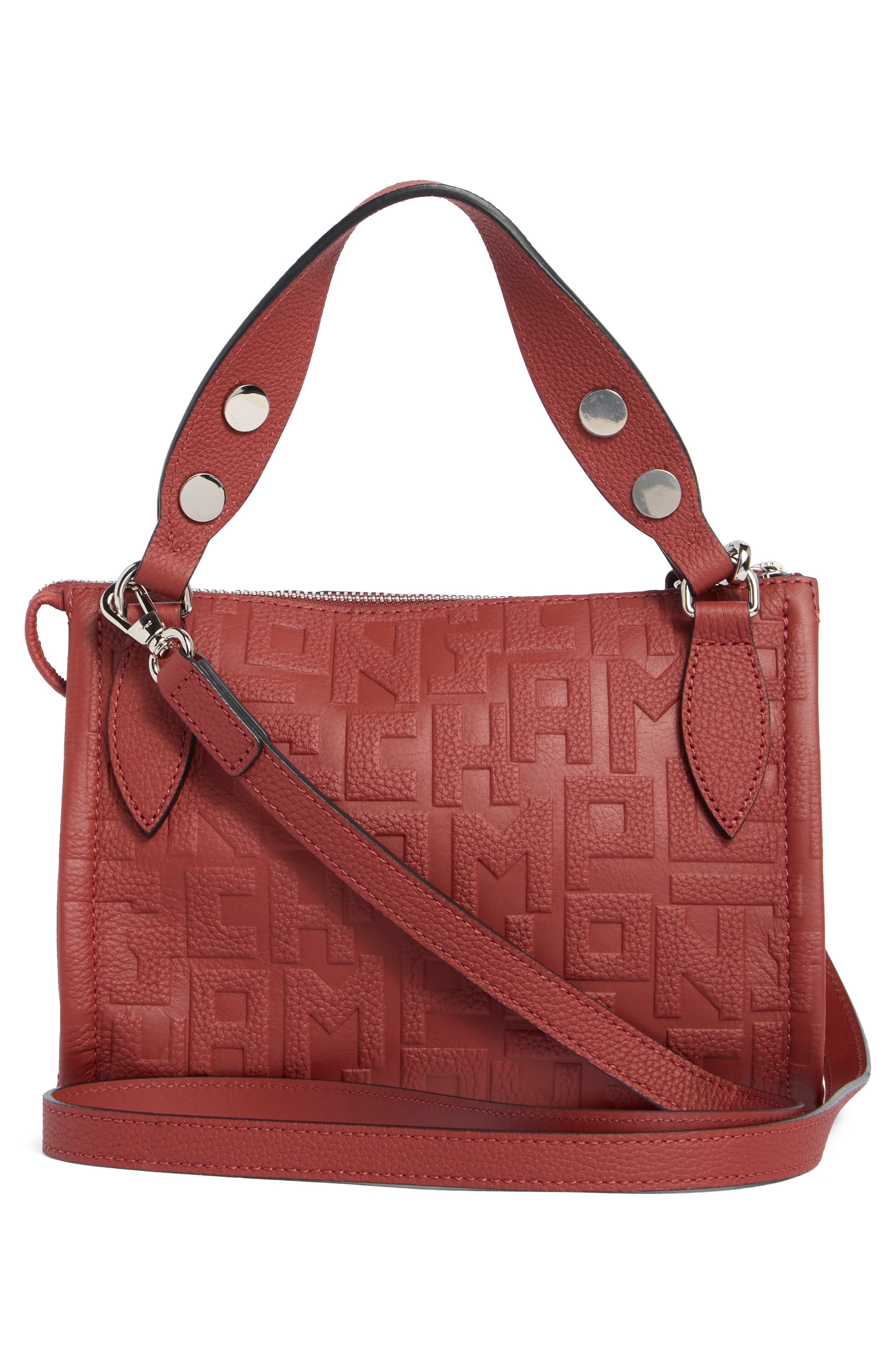 Longchamp La Voyageuse Small Crossbody Bag, Alternate, color, Sienna