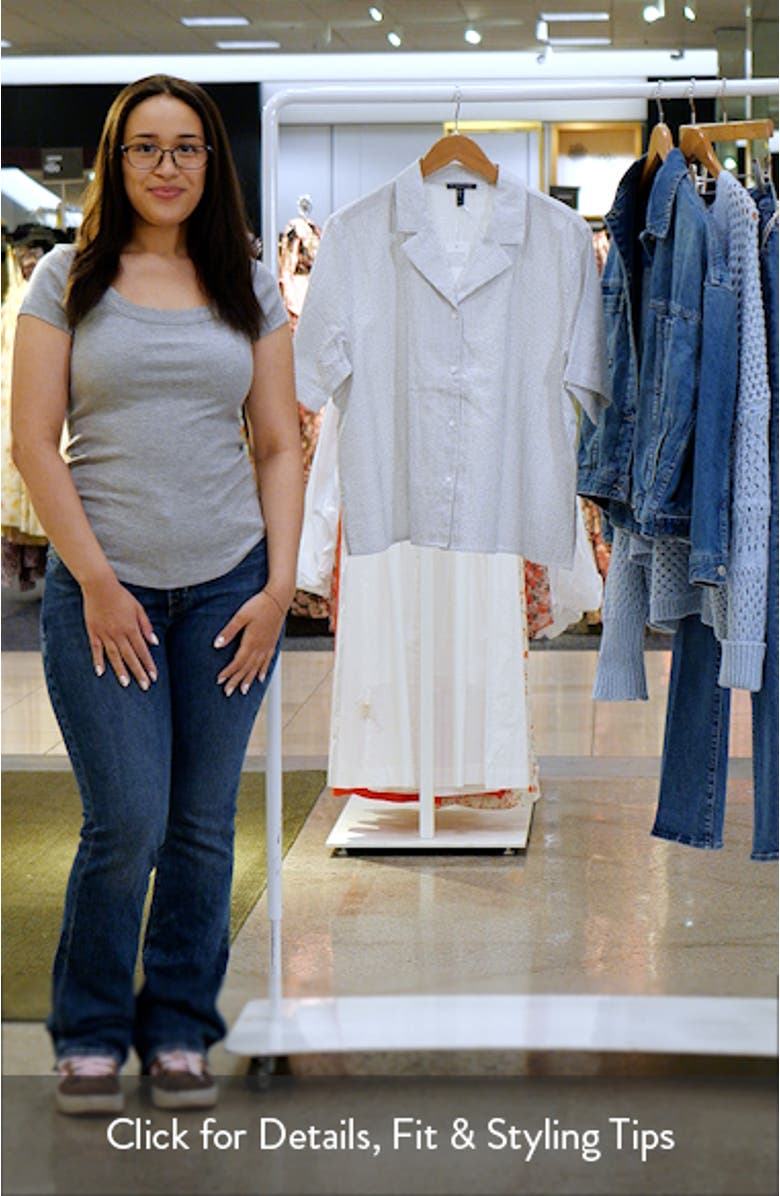 Check Organic Cotton Seersucker Button-Up Shirt, sales video thumbnail