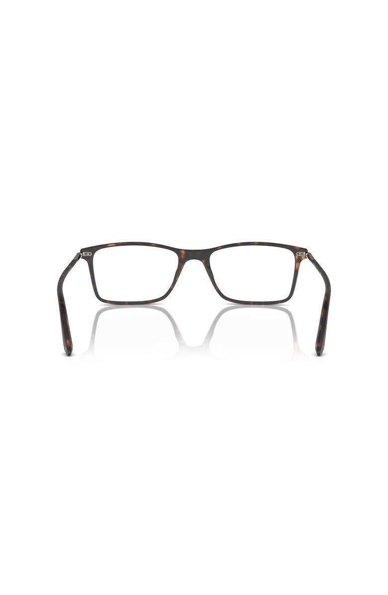 Giorgio Armani 53mm Rectangle optical glasses, Alternate, color, Tortoise
