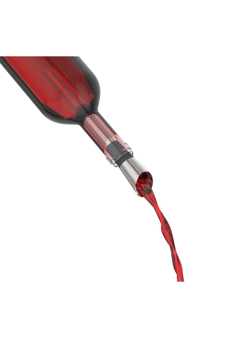 Wine Filter and Pourer, Alternate, color, Silver