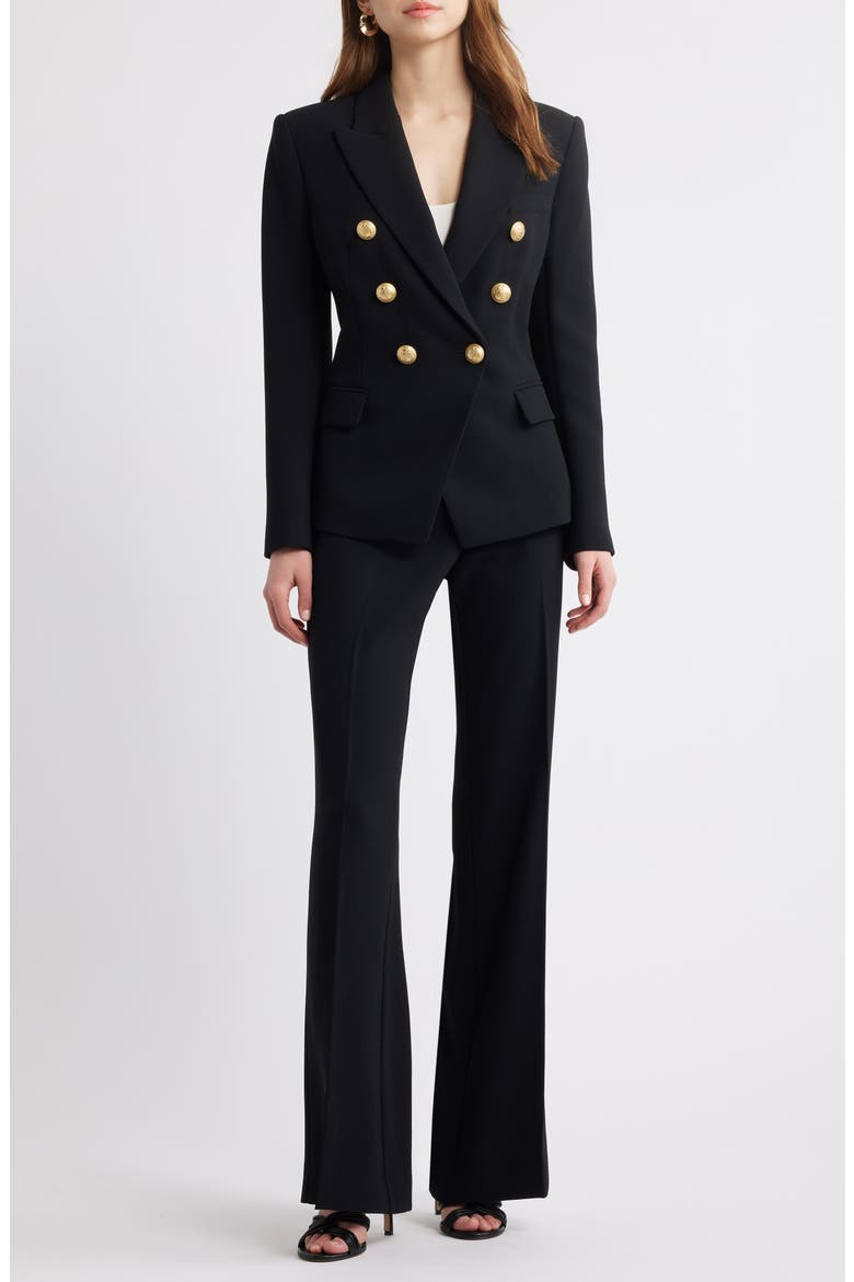 Jaxy Double Breasted Blazer, Alternate, color, BLACK