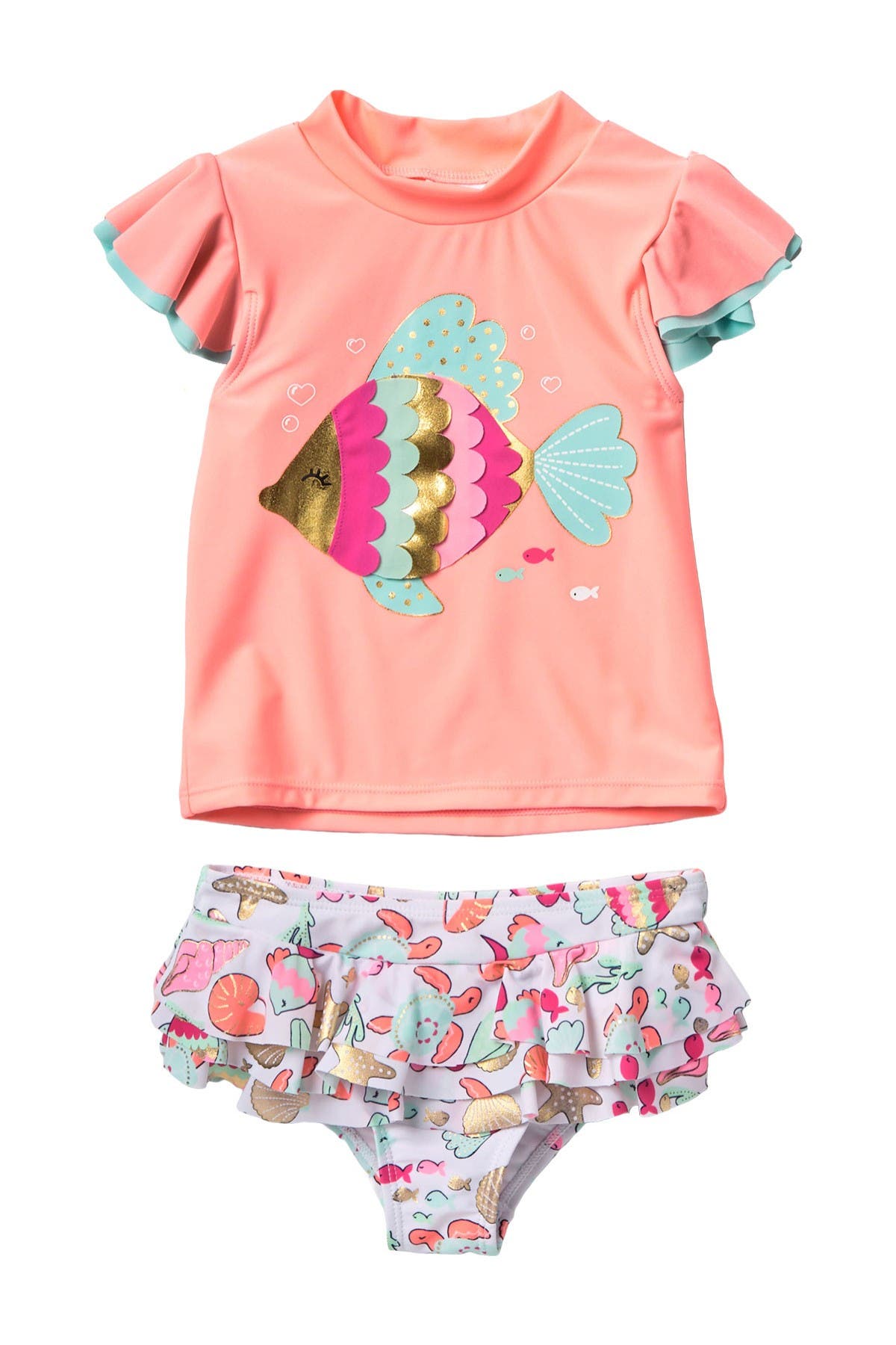 WETSUIT CLUB Fish Rash Guard Set (Women) | Nordstromrack