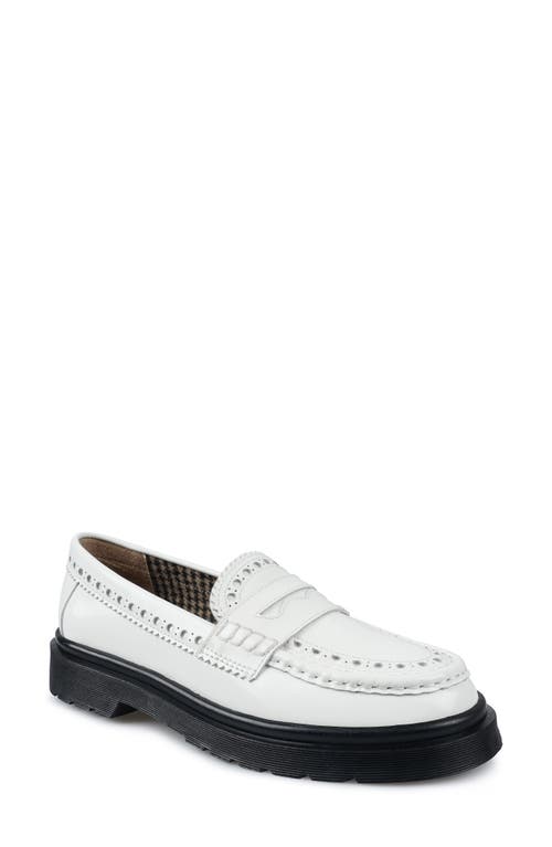 Artisan Crafted By Zigi Nayomy Lug Sole Penny Loafer in White 