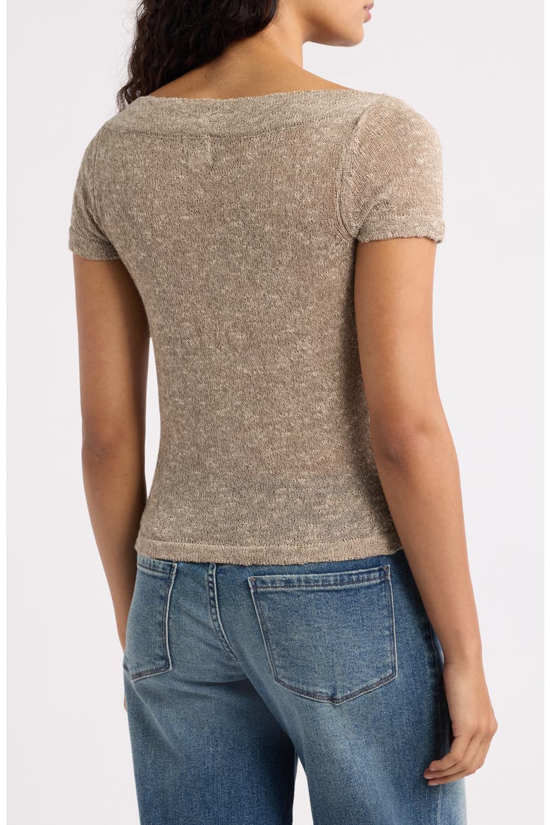 Rue Asymmetrical Button Top, Alternate, color, BEIGE