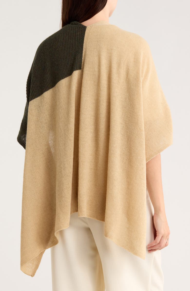 Portolano Cowl Neck Wool Blend Scarf, Alternate, color, Light Camel/ Multi Brown